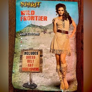 Adult Tan Wild Frontier Halloween costume. Like new.